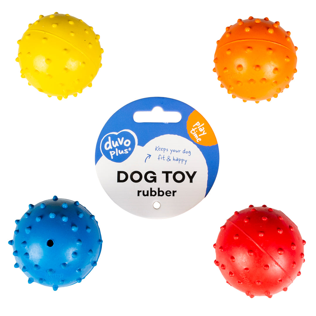 Dogtoy Rubber Dental Ball Mix 5cm mixed colors