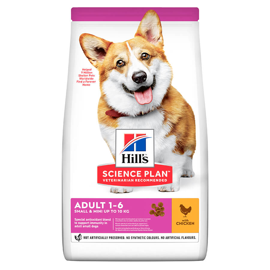 HILL'S SCIENCE PLAN Adult Small & Mini Dry Dog Food Chicken Flavour - 6kg - Wag n Tails Pet Shop