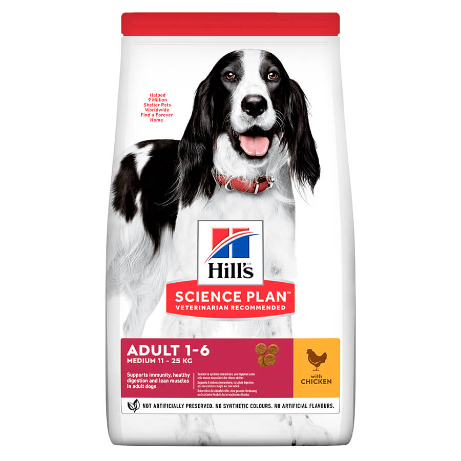 HILL'S SCIENCE PLAN Adult Medium Dry Dog Food Chicken Flavour - 14kg - Wag n Tails Pet Shop