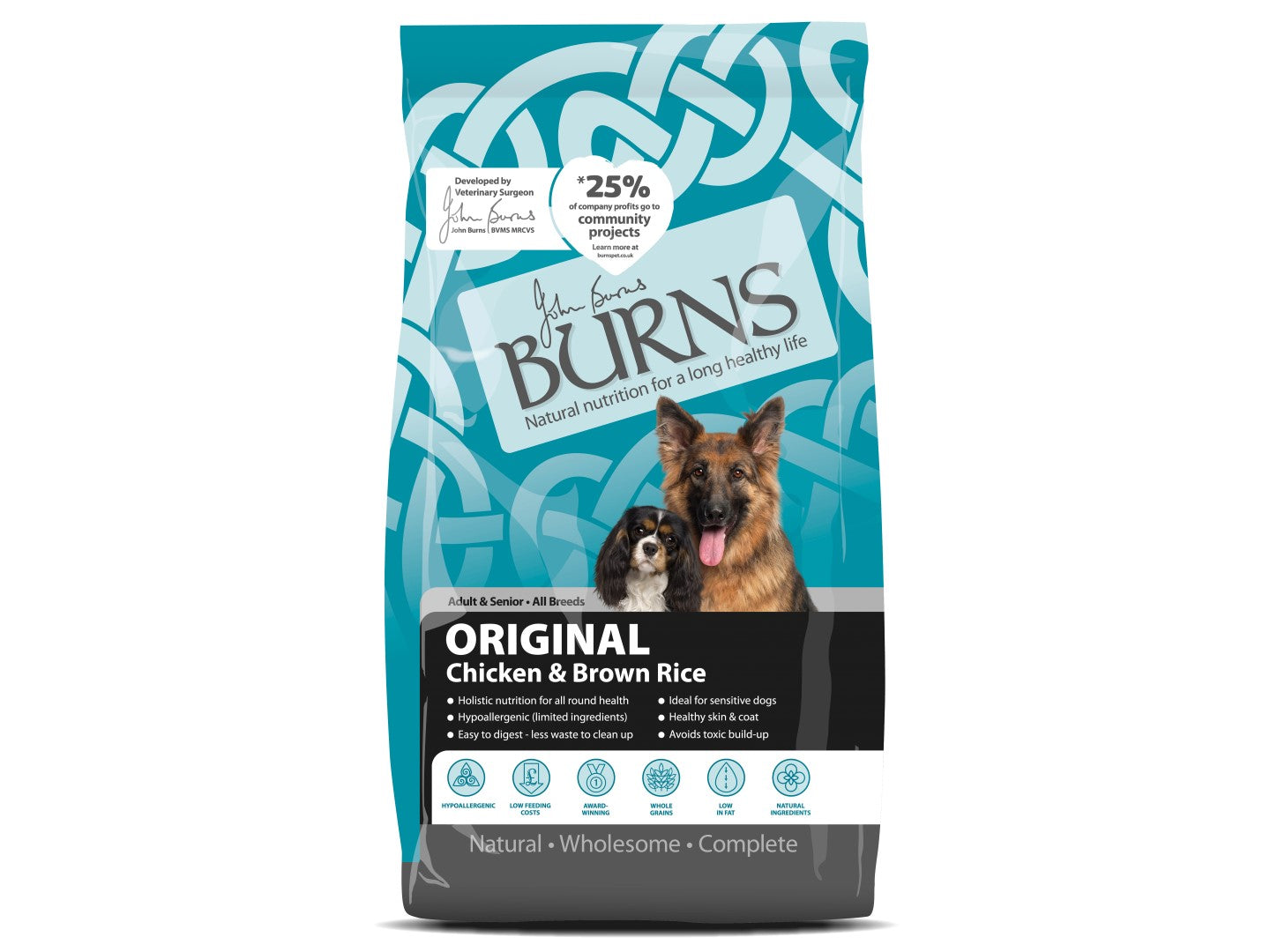 Burns Dog Original Chicken &Rice 2Kg - Wag n Tails Pet Shop