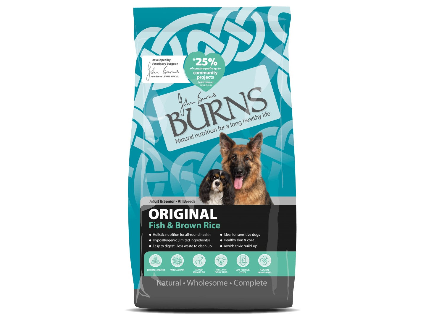 Burns Dog Original Fish & Rice 2Kg - Wag n Tails Pet Shop