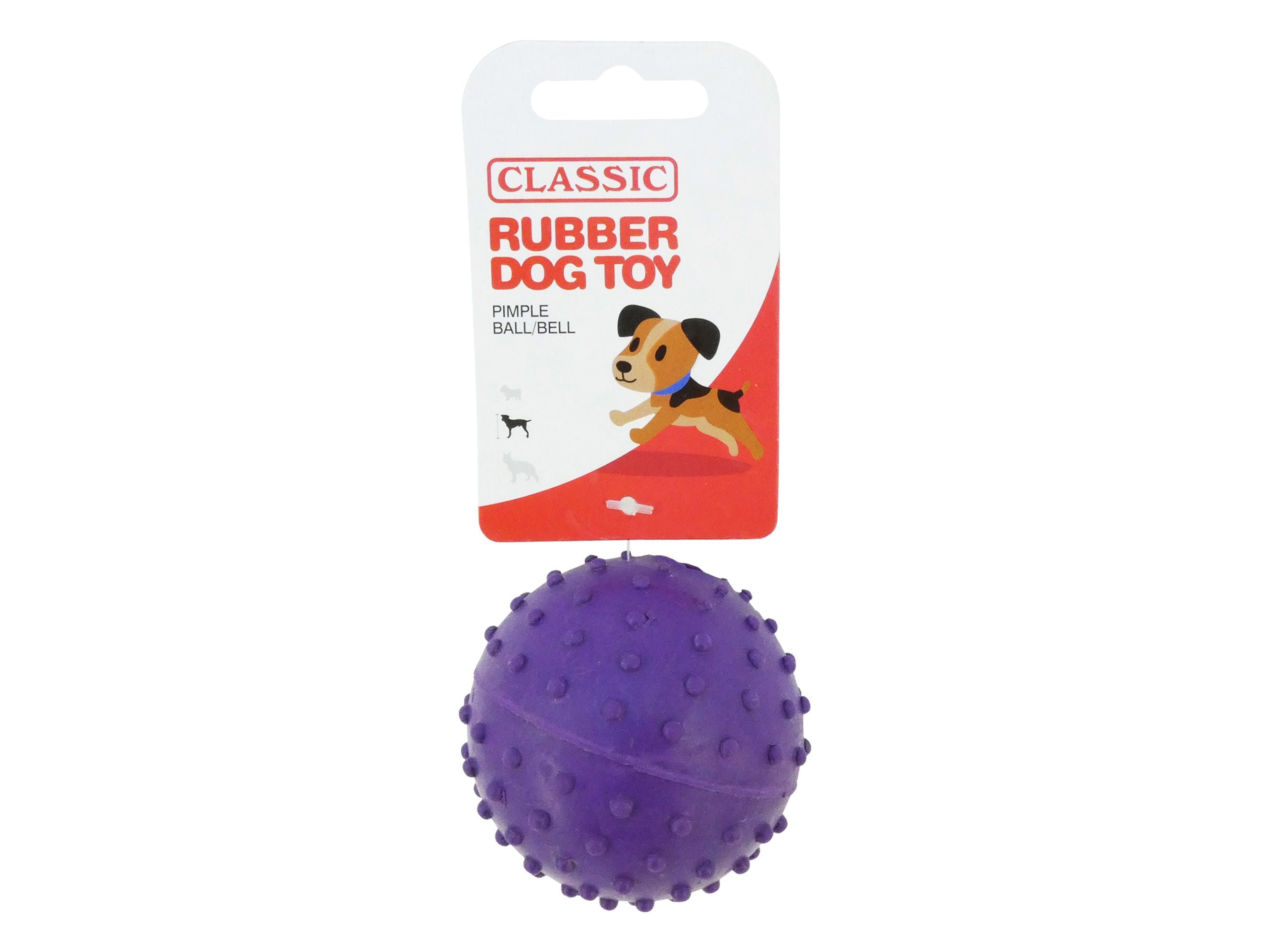Rubber Pimple Ball/Bell 6Cm - 2.5" - Wag n Tails Pet Shop