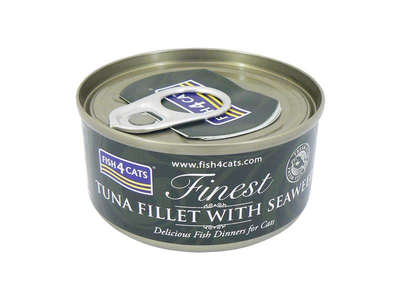 Fish 4 Cats Tuna & Seaweed 70G Cat Food Tin