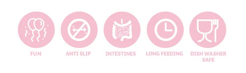 Eat Slow Live Longer Amaze Pinwheel Pink M