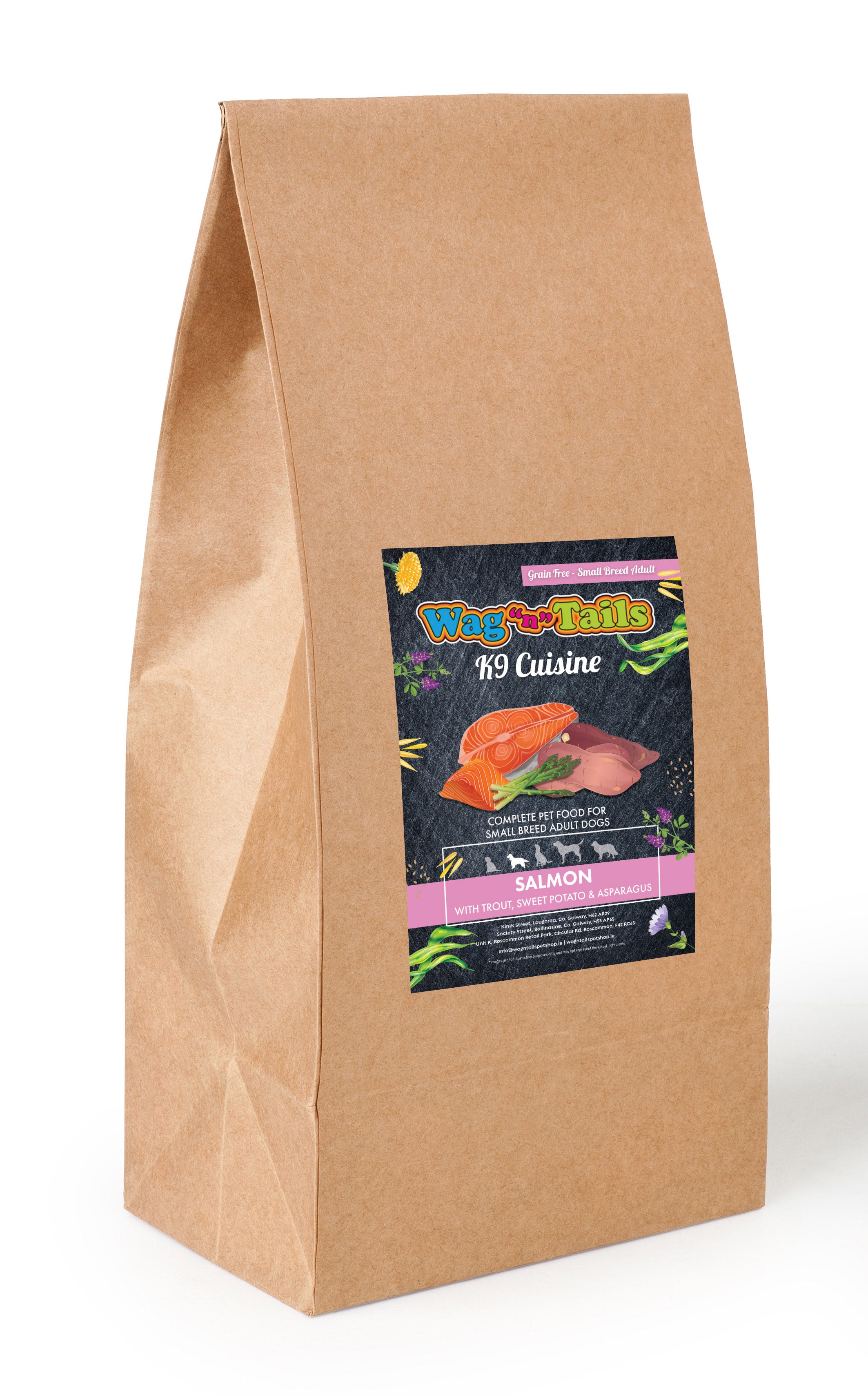 K9 Cuisine Small Breed Salmon With Trout, Sweet Potato & Asparagus 2kg