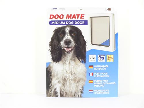 Dog Door - Up to 18" Shoulder High(Medium) White
