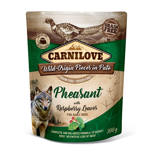 Carnilove Pouch Pheasant with Raspberry Leaves 300g