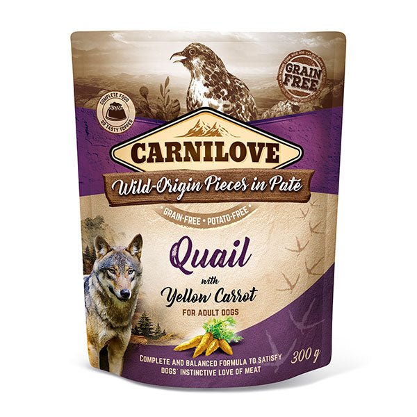 Carnilove Pouch Quail with Yellow Carrot 300g