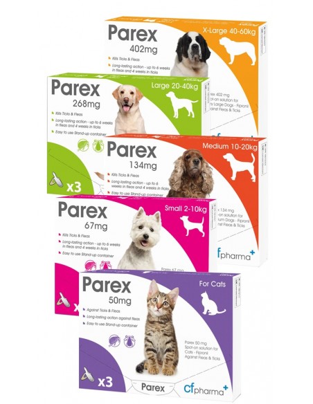 Parex Large Dog Flea Treatment (SINGLE)