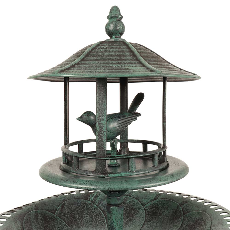 Kingfisher Ornamental Bird Bath And Table 110cm